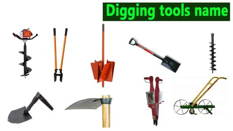 small digging equipment|tools used for digging holes.